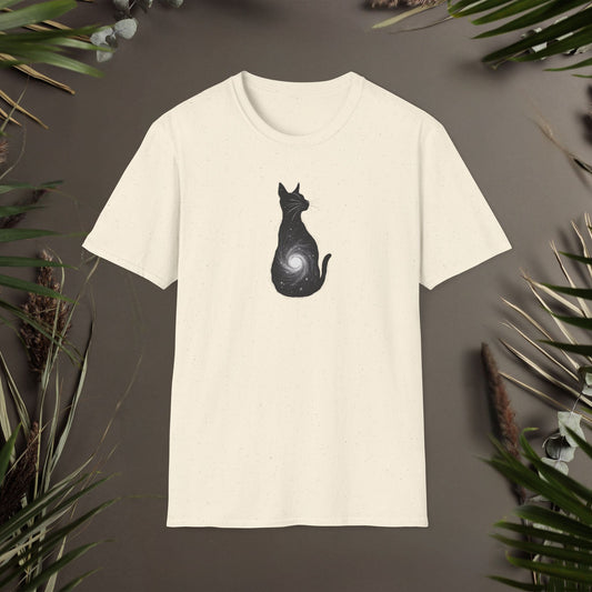 Spiral Galaxy Cat T-Shirt