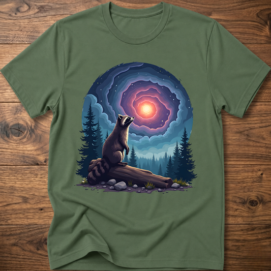 Galactic Sky Raccoon T-Shirt