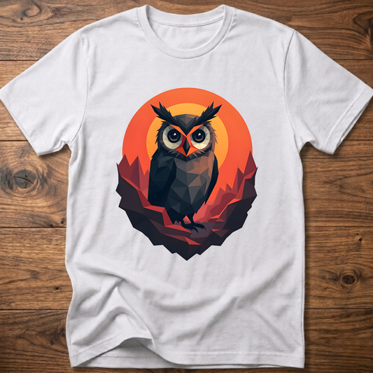 Martian Geometric Owl T-Shirt