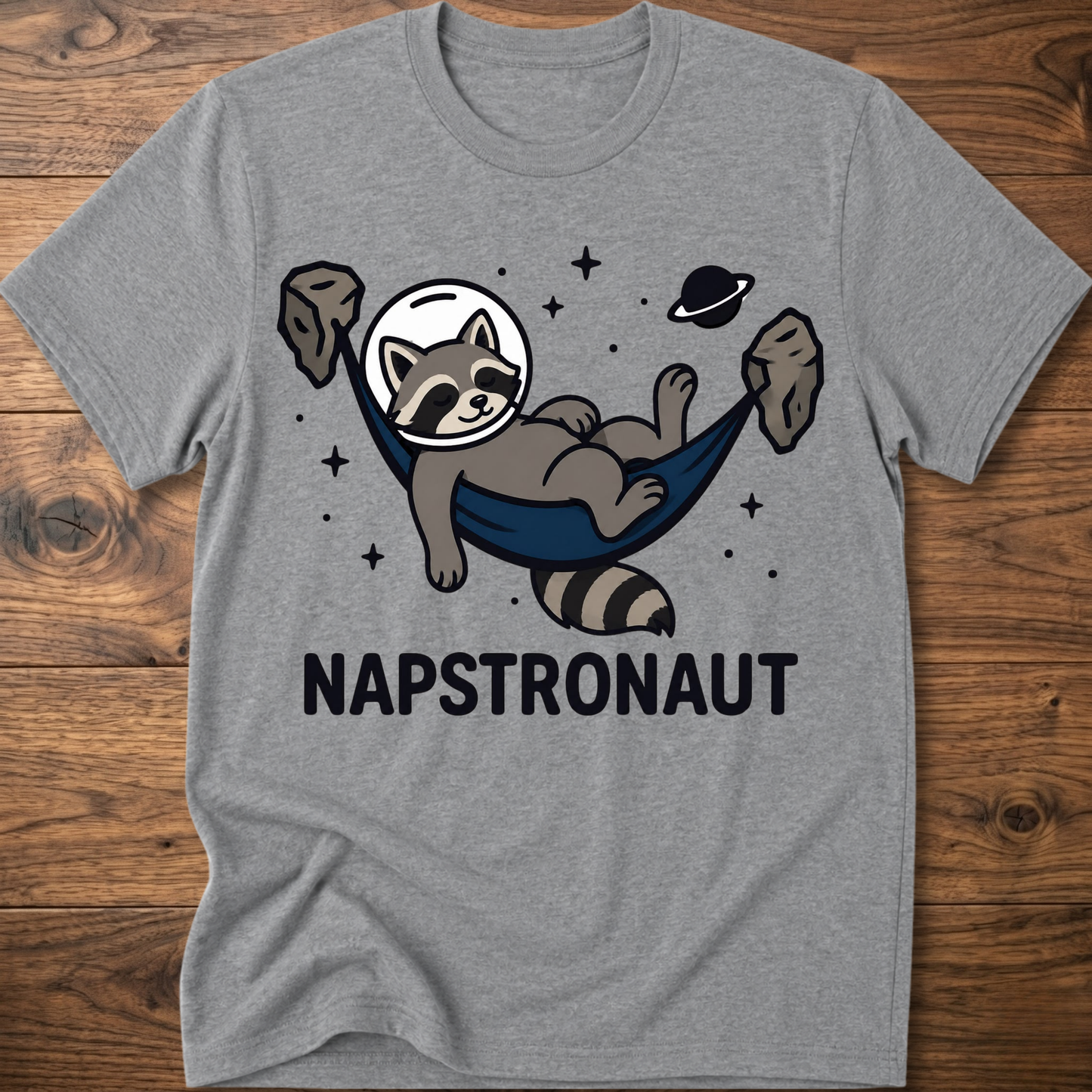 Napstronaut Raccoon T-Shirt