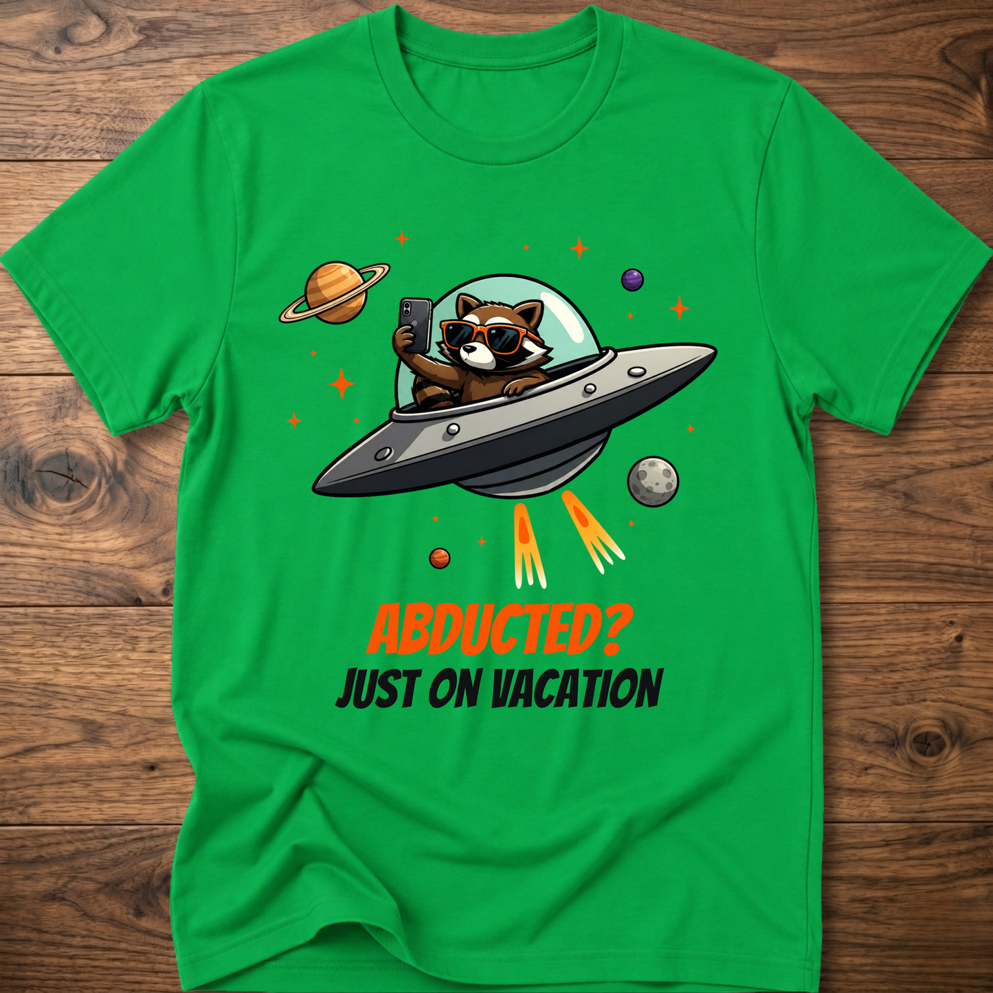 On Vacation Raccoon T-Shirt