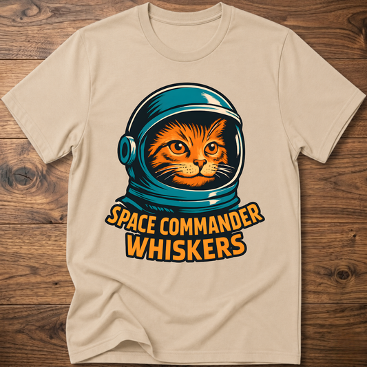 Commander Whiskers Cat T-Shirt