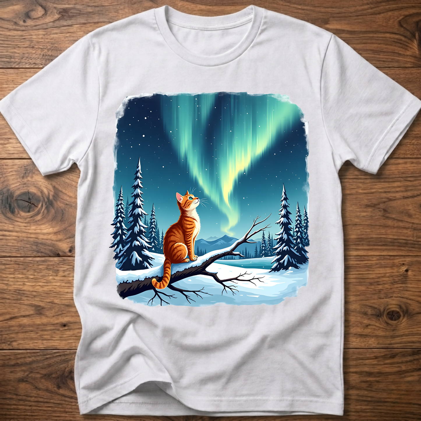 Aurora Sky Cat T-Shirt