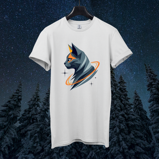 Astro Geometric Cat T-Shirt