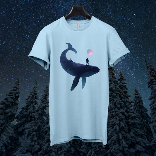 Astronaut Dark Whale T-Shirt