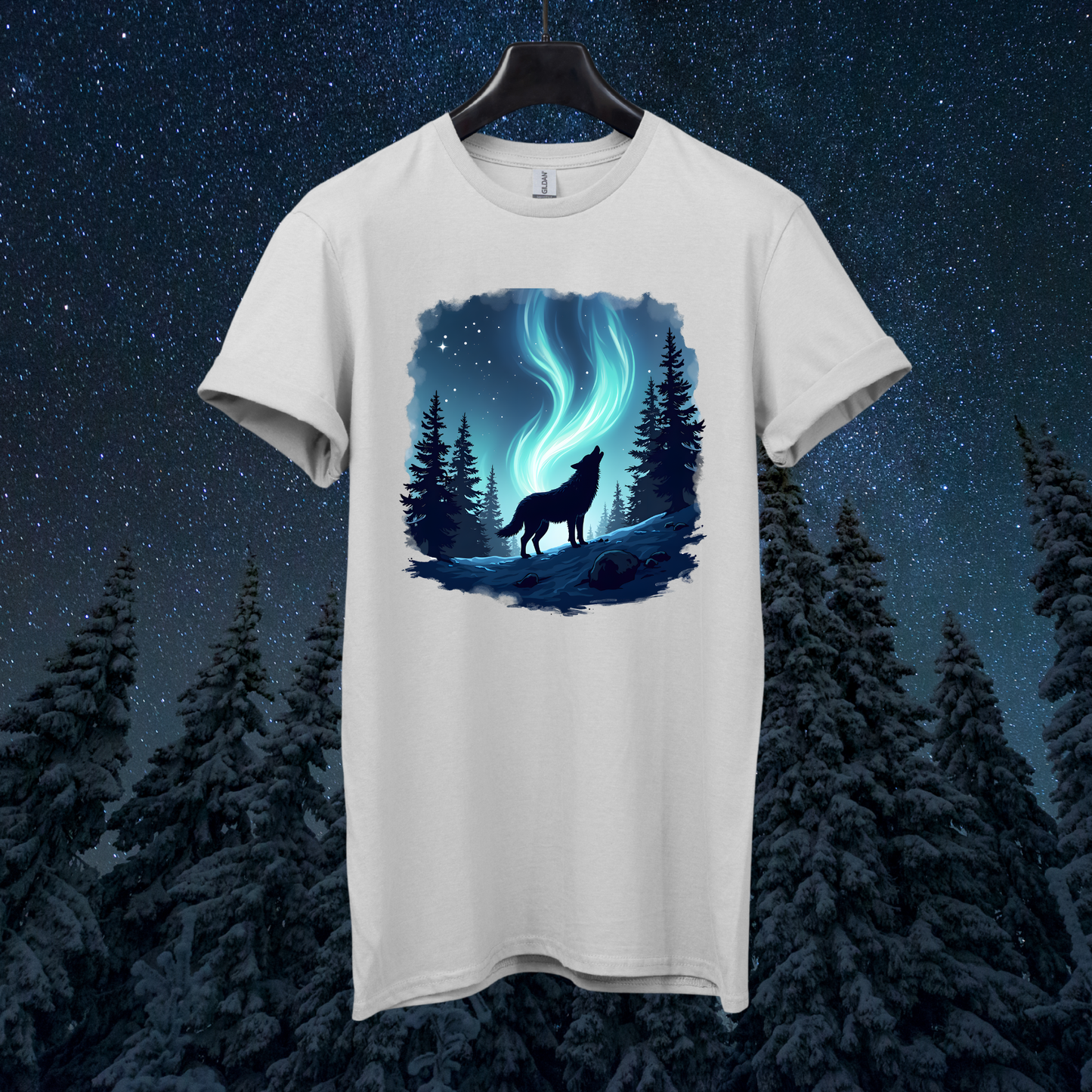 Aurora Night Wolf T-Shirt