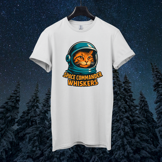 Commander Whiskers Cat T-Shirt