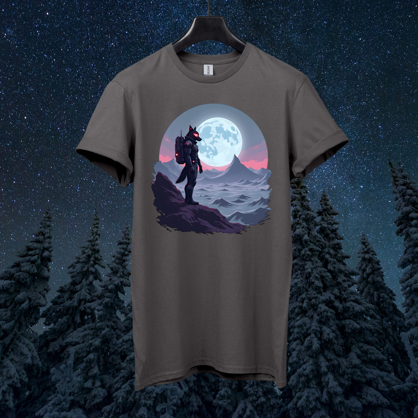Dark Astro Wolf T-Shirt