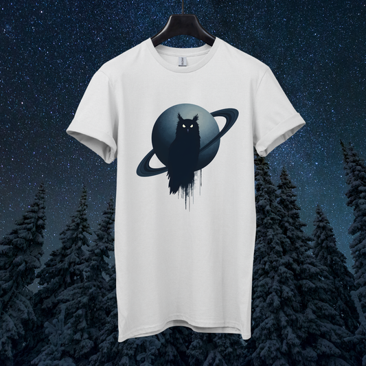 Dark Saturn Owl T-Shirt