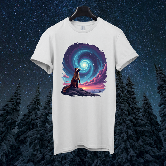 Galactic Retro Raccoon T-Shirt
