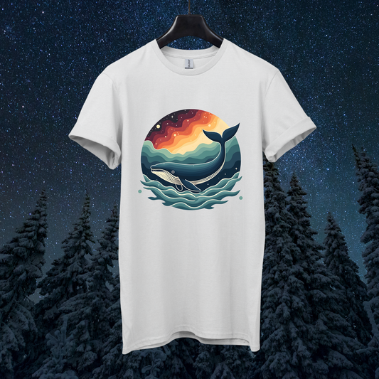 Galactic Retro Whale T-Shirt