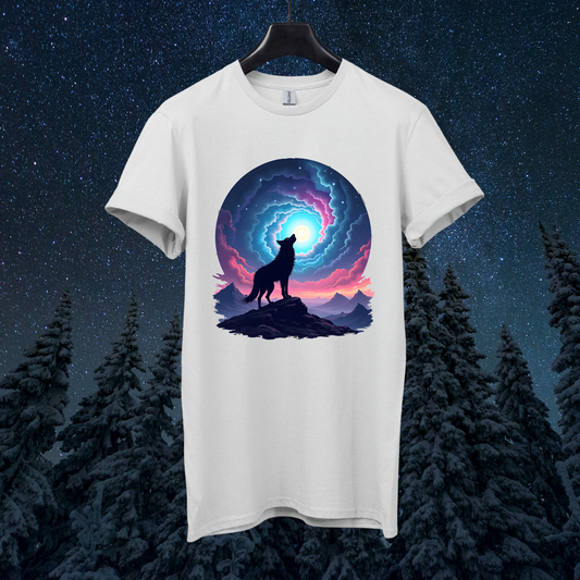 Galactic Retro Wolf T-Shirt