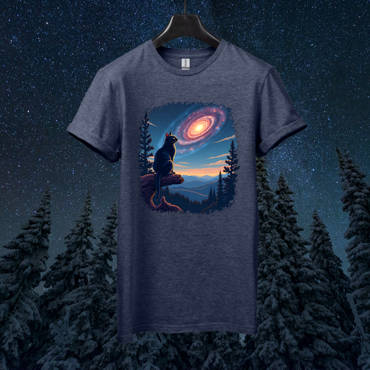 Galactic Sky Cat T-Shirt