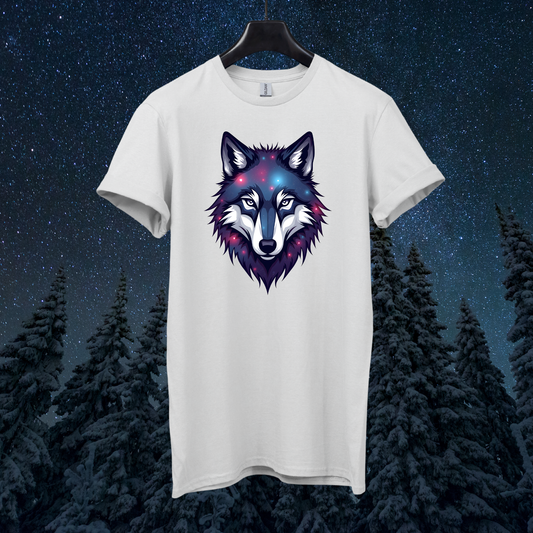 Galactic Wolf Head T-Shirt