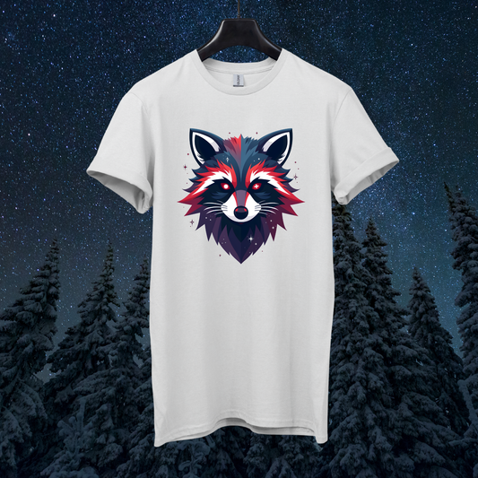 Geometric Galactic Raccoon T-Shirt