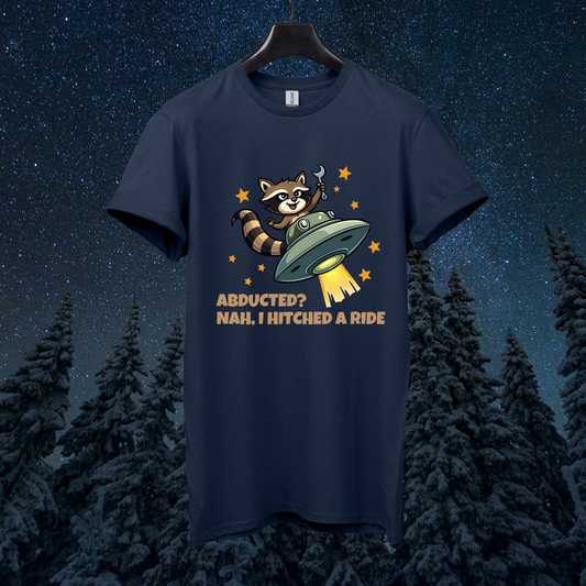 Hitched a Ride Raccoon T-Shirt