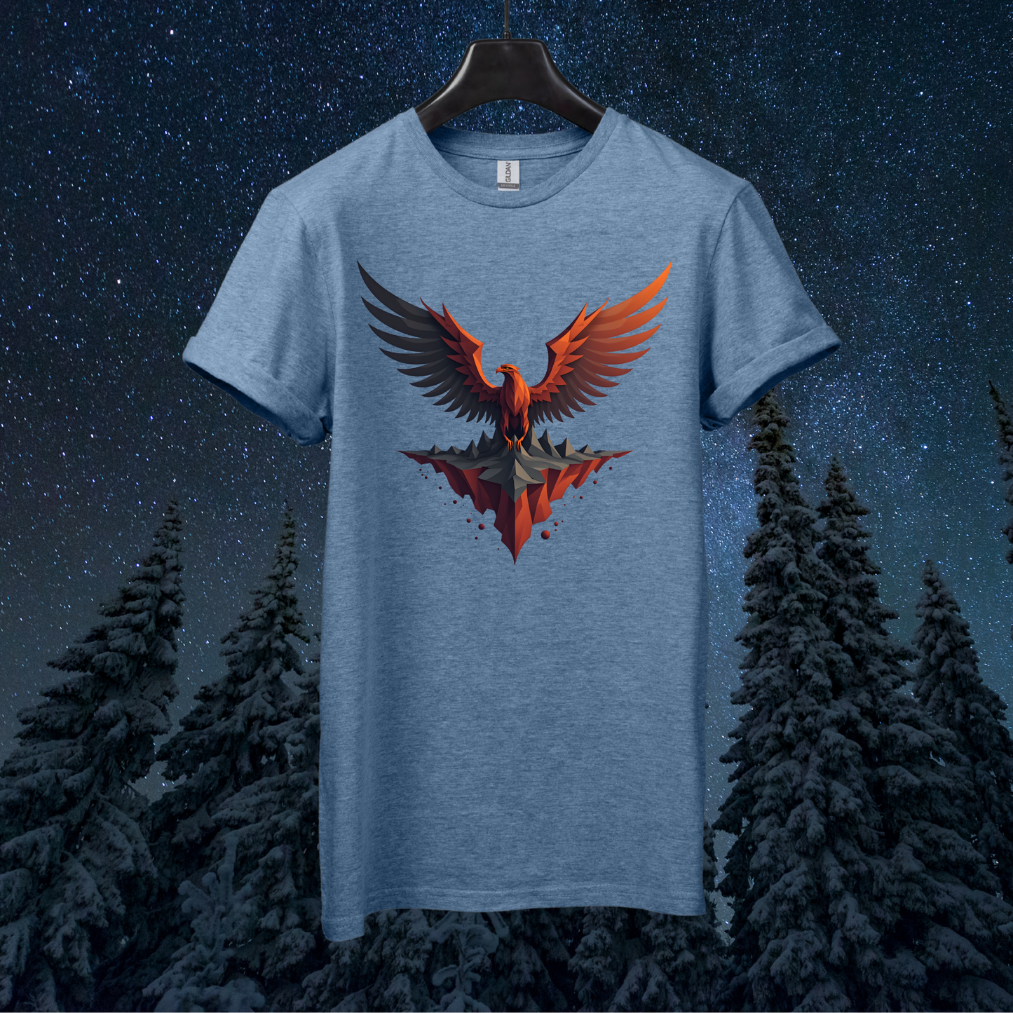Martian Geometric Eagle T-Shirt