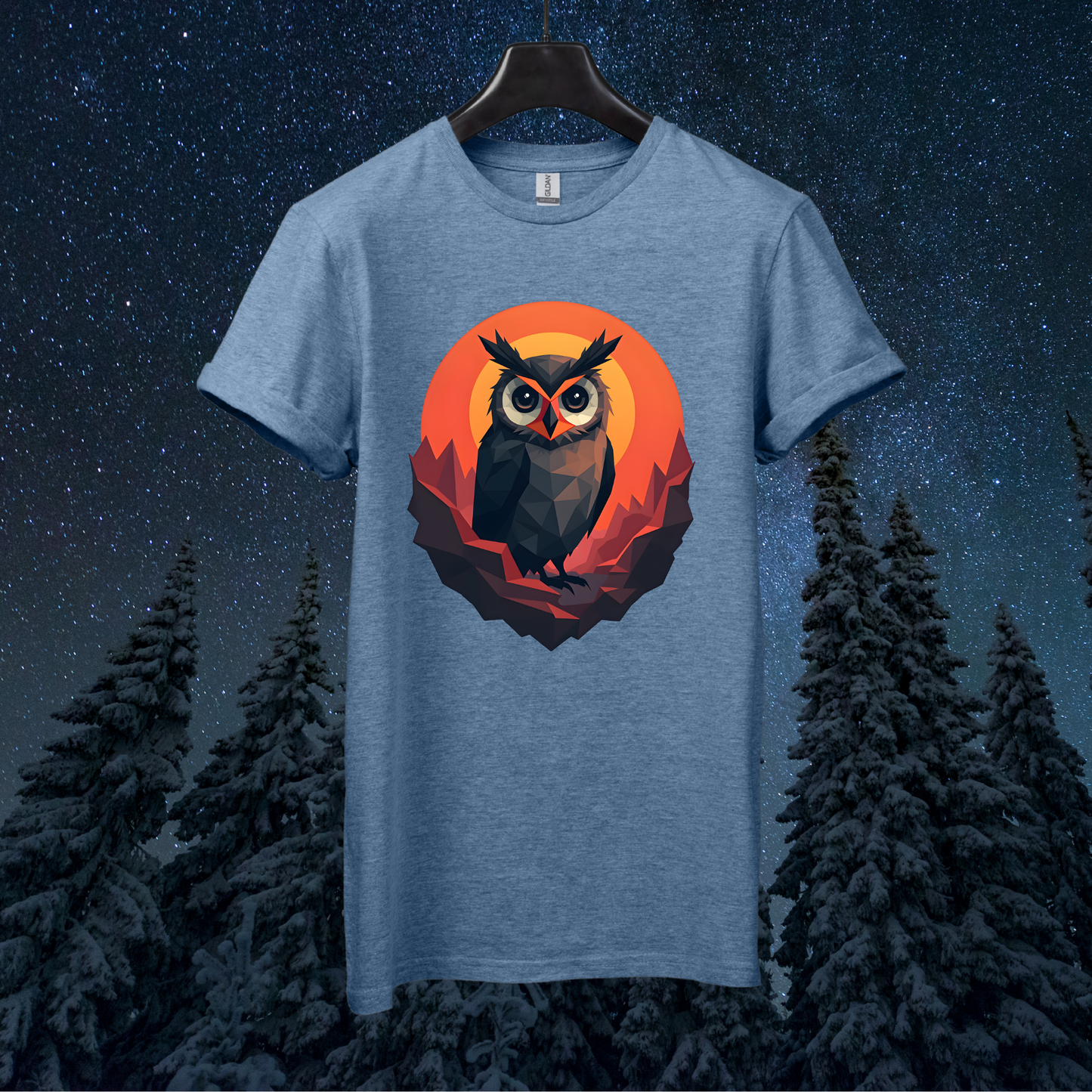 Martian Geometric Owl T-Shirt