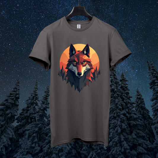 Martian Geometric Wolf T-Shirt