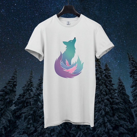 Minimal Aurora Fox T-Shirt
