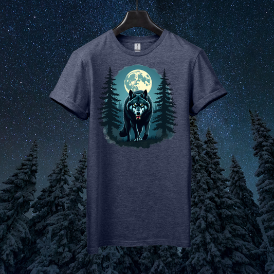 Moon Forest Wolf T-Shirt