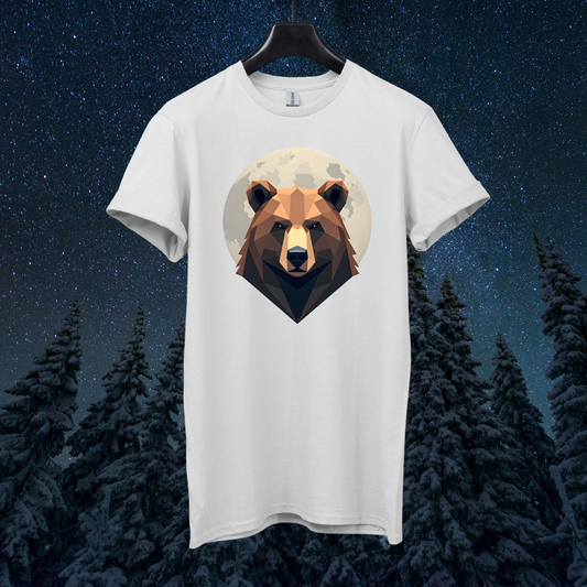 Moon Geometric Bear T-Shirt