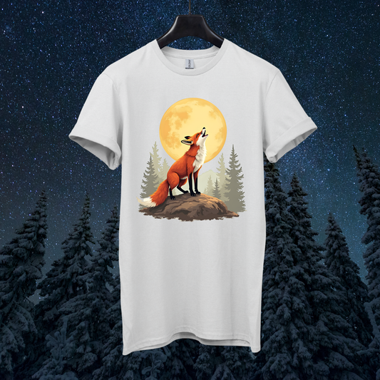 Moon Retro Fox T-Shirt