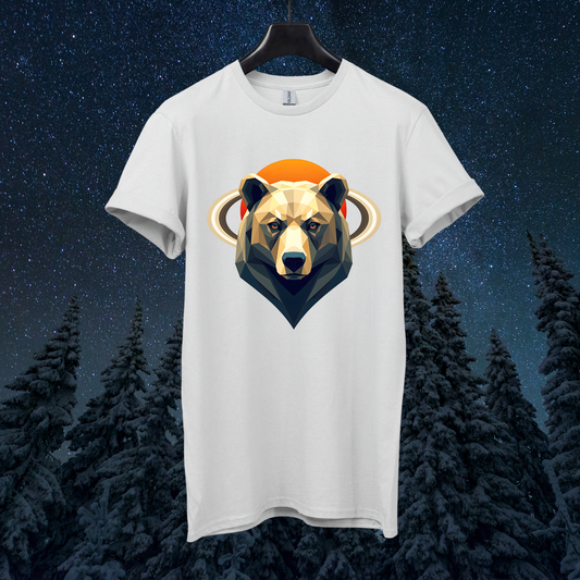 Abstract Saturn Bear T-Shirt