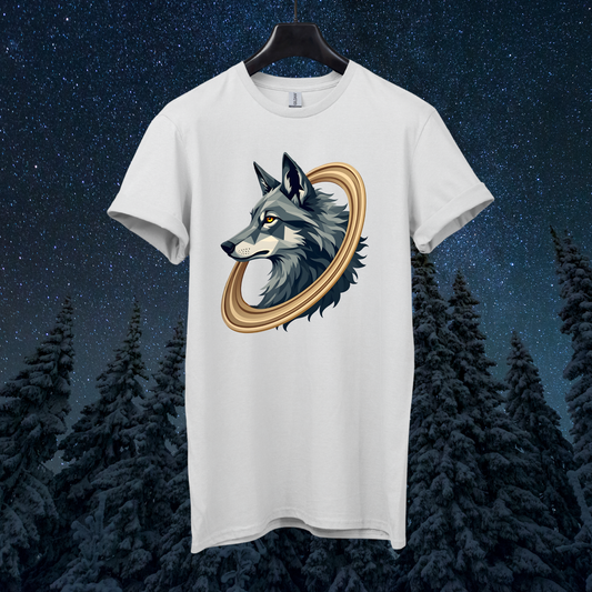 Saturn Geometric Wolf T-Shirt