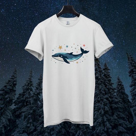 Starry Colorful Whale T-Shirt