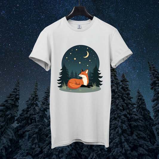 Starry Forest Fox T-Shirt