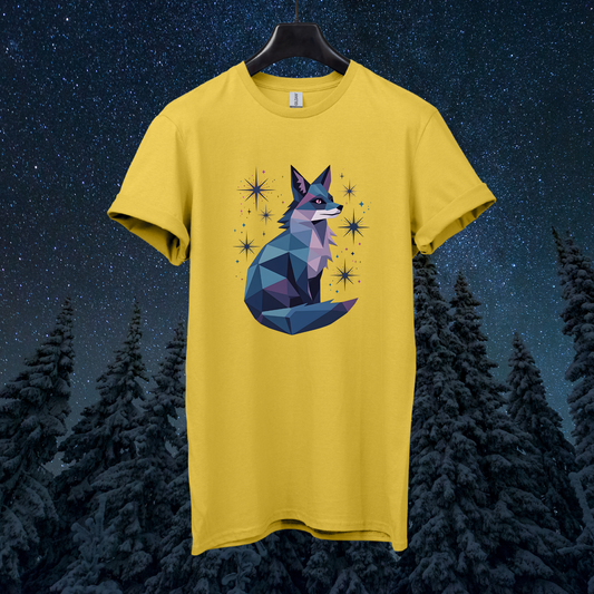 Starry Geometric Fox T-Shirt
