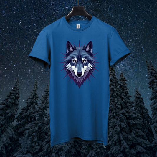 Starry Geometric Wolf T-Shirt