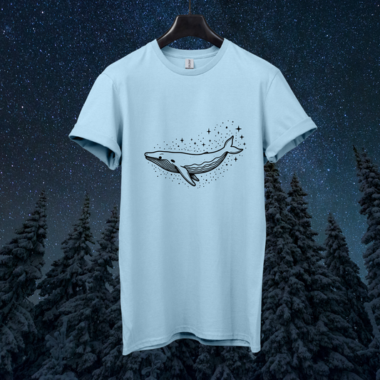 Starry Minimal Whale T-Shirt