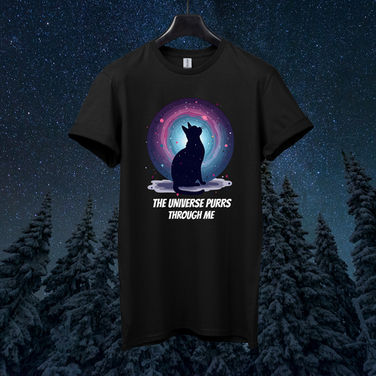Universe purrs Cat T-Shirt