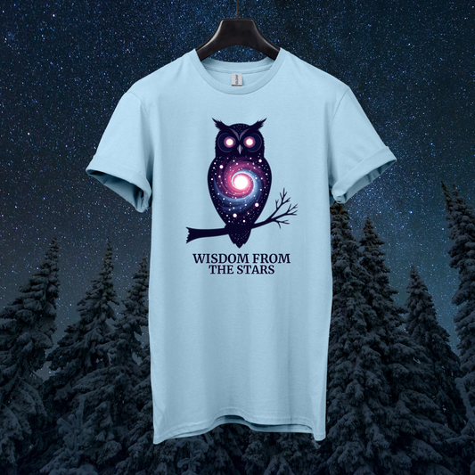 Wisdom from Stars Owl T-Shirt