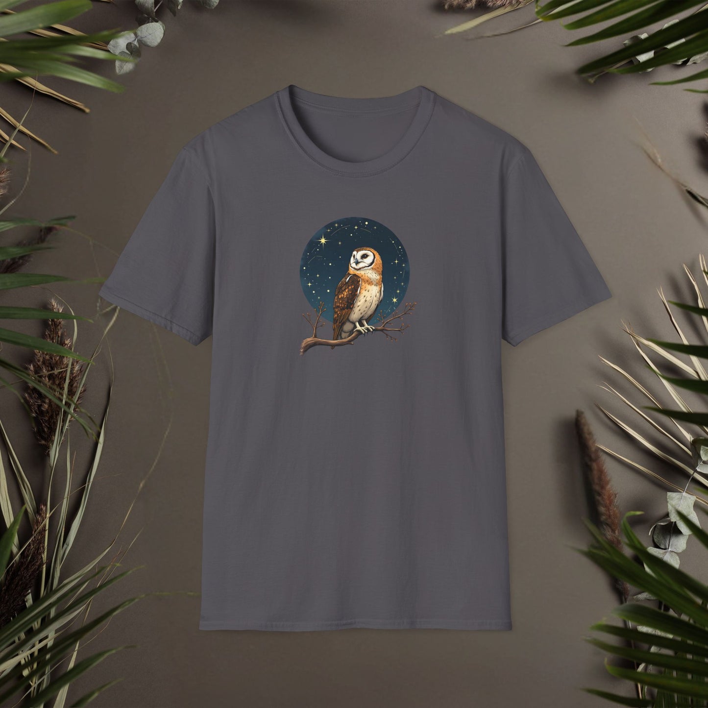Starry Vintage Owl T-Shirt