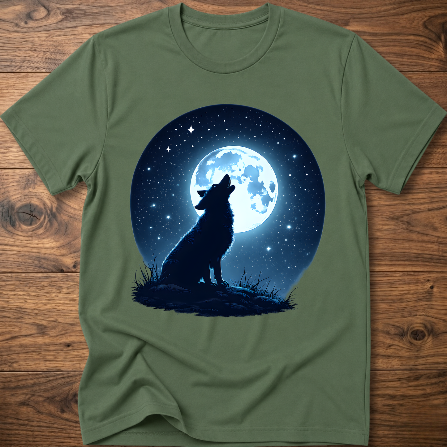 Moonlit Dog Dark T-Shirt