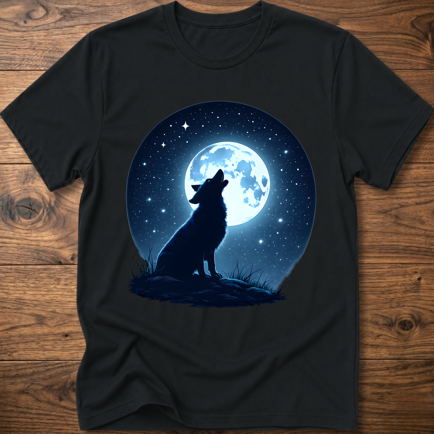 Moonlit Dog Dark T-Shirt