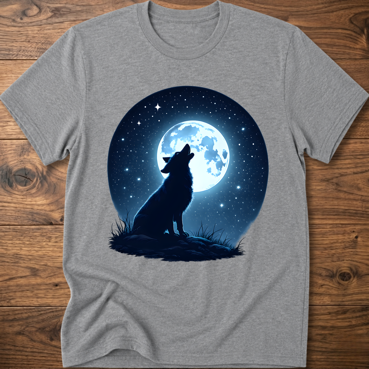 Moonlit Dog Dark T-Shirt