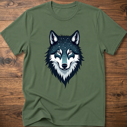 Starry Wolf Head T-Shirt