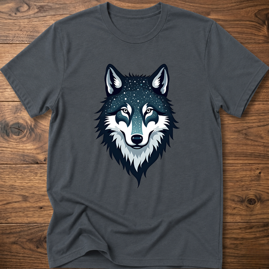 Starry Wolf Head T-Shirt