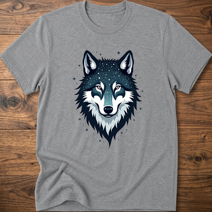 Starry Wolf Head T-Shirt