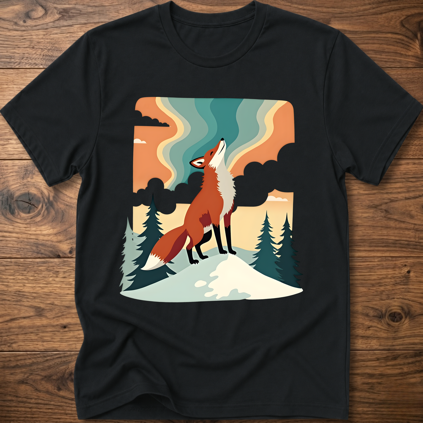 Aurora Retro Fox T-Shirt