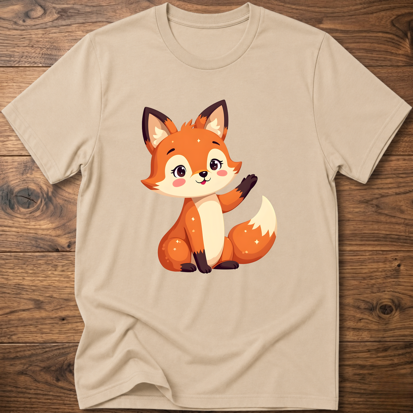 Starry Cute Fox T-Shirt