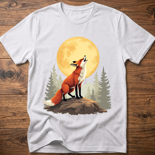 Moon Retro Fox T-Shirt