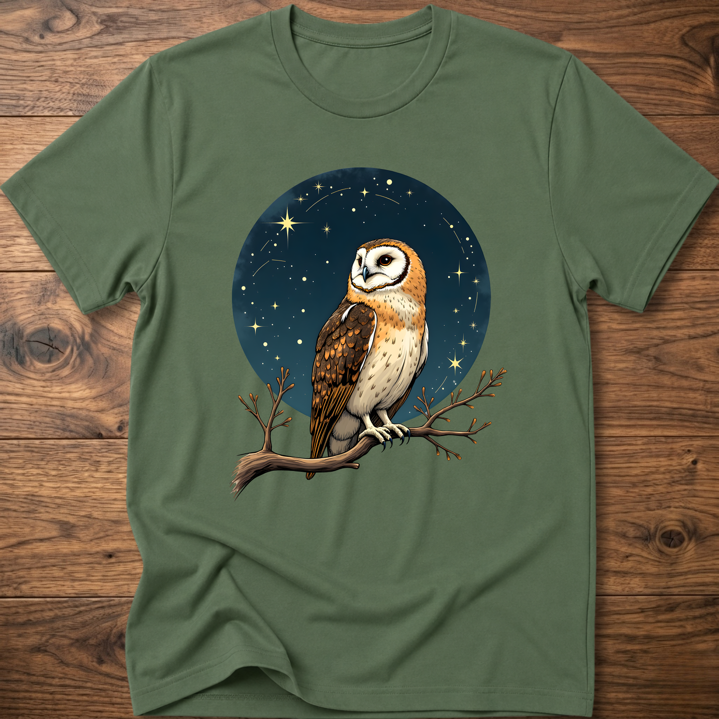 Starry Vintage Owl T-Shirt