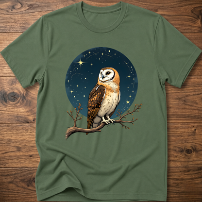Starry Vintage Owl T-Shirt