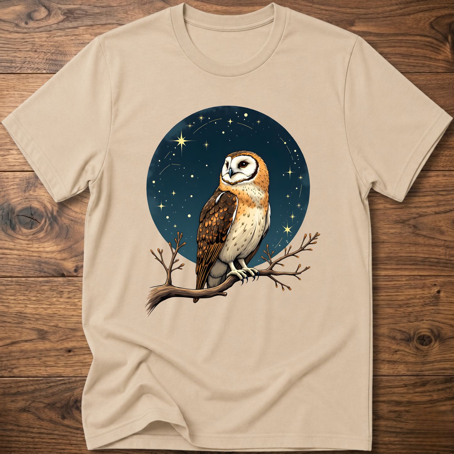 Starry Vintage Owl T-Shirt