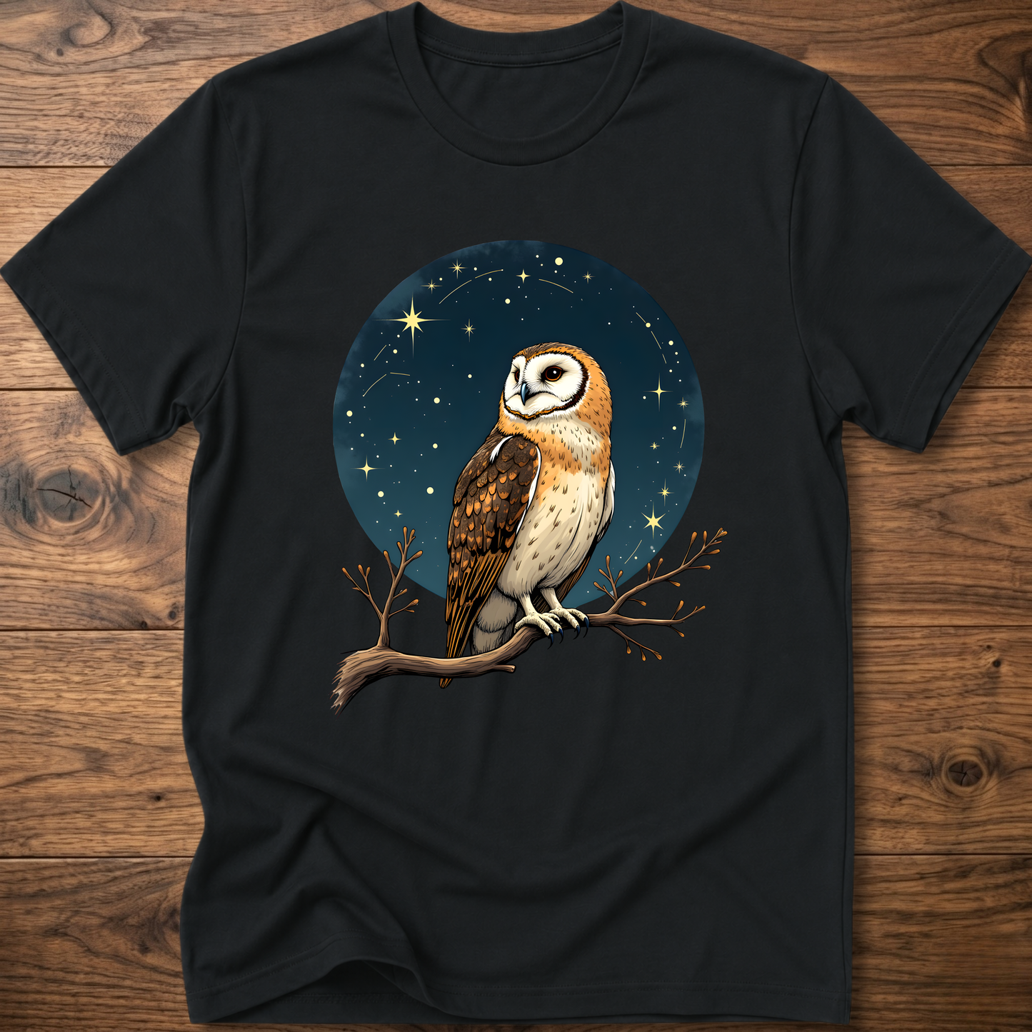 Starry Vintage Owl T-Shirt